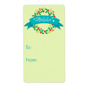 Light Green Believe Christmas