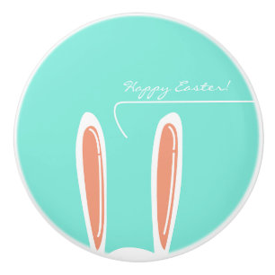 Light Green, Bunny Ears, Easter Ceramic Pull