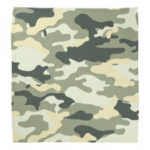 Light Green Camouflage Pattern Bandanna