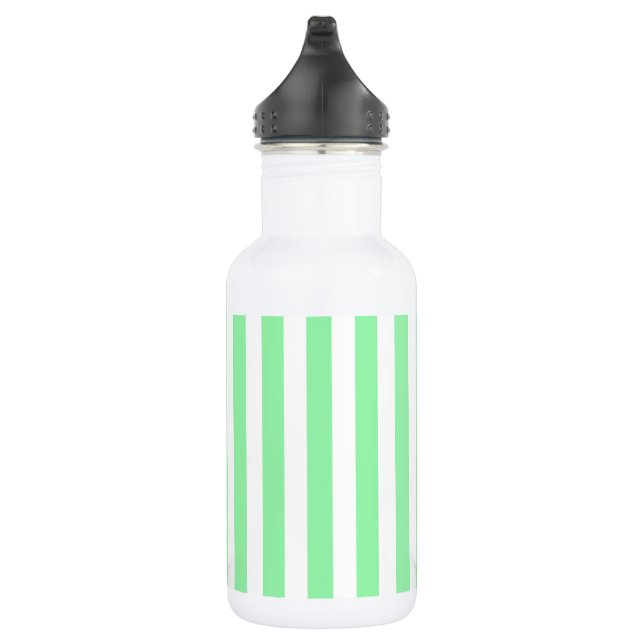 Light green candy stripes 532 ml water bottle (Right)