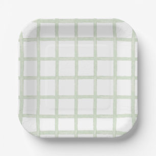 Light Green Checkered Plates 