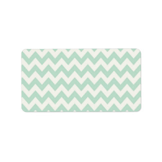 Light Green Chevron Address Labels