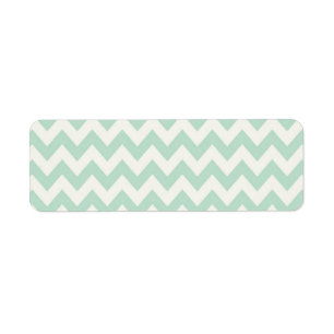 Light Green Chevron Return Address Labels