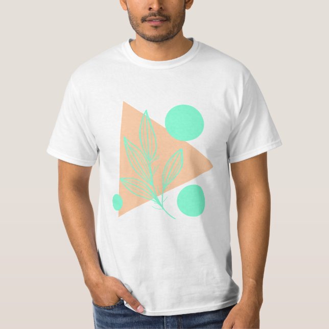 Light green, dark beige male shirt (Front)
