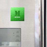 Light green geometric mesh pattern Monogram