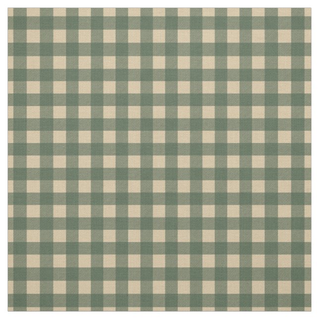 Light Green Gingham Fabric (Swatch)