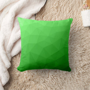 Light green gradient geometric mesh bright pattern cushion