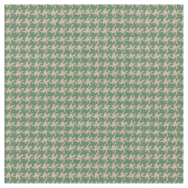 Light green houndstooth fabric (Close Up)