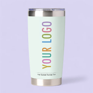 Light Green Insulated Tumbler Custom Logo Branded