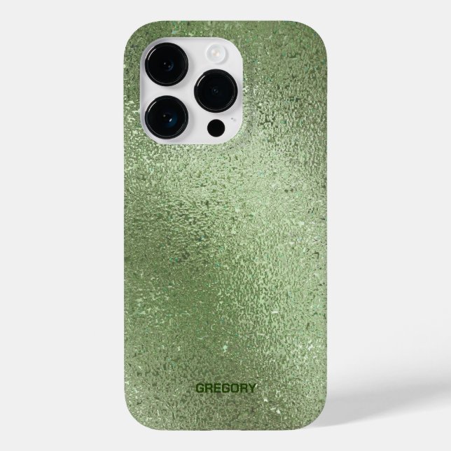 Light green iridescent shimmering background Case-Mate iPhone case (Back)