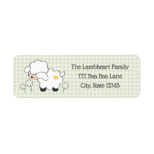 Light Green Lamb Baby Shower