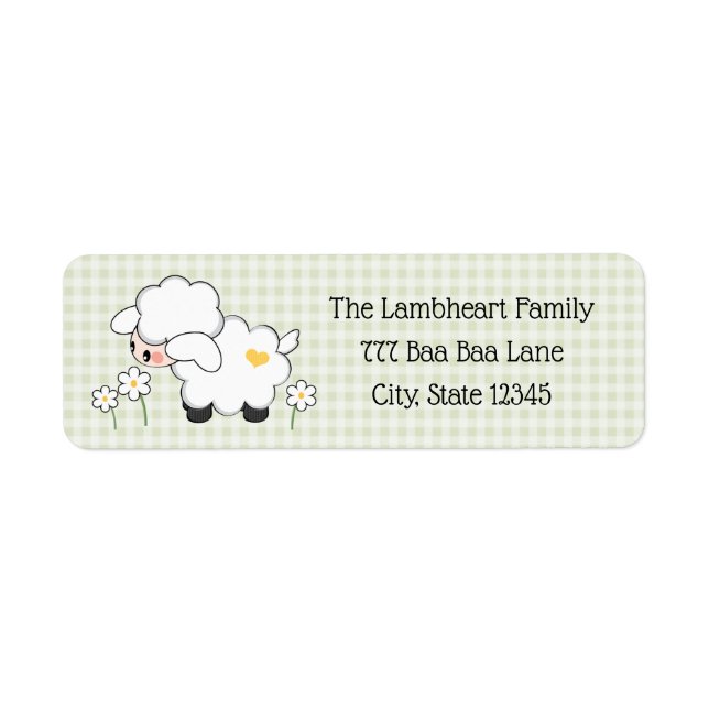 Light Green Lamb Baby Shower (Front)