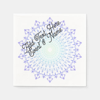 Light Green-Light Purple Diamond Edge Napkins
