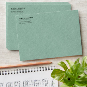 Light Green Linen Immigration Attorney Envelope