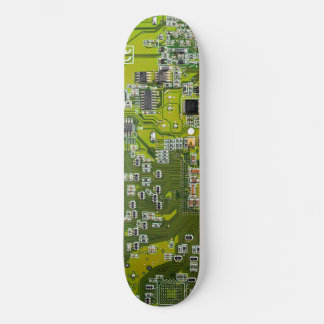 Light Green PCB Circuit Board Design for IT Pros Skateboard