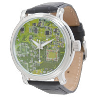 Light Green PCB Circuit Board Design for IT Pros