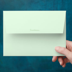 Light Green Plain Personal Stationery Envelope