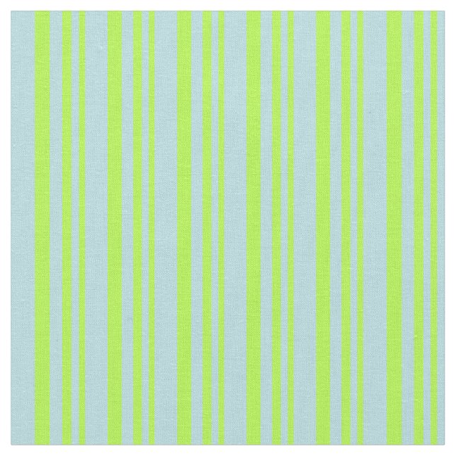 Light Green & Powder Blue Lines Fabric (Close Up)