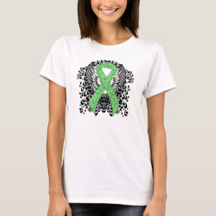 Light Green Ribbon with Wings T-Shirt