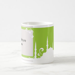 Light Green Swirl Mosque Photo Mug