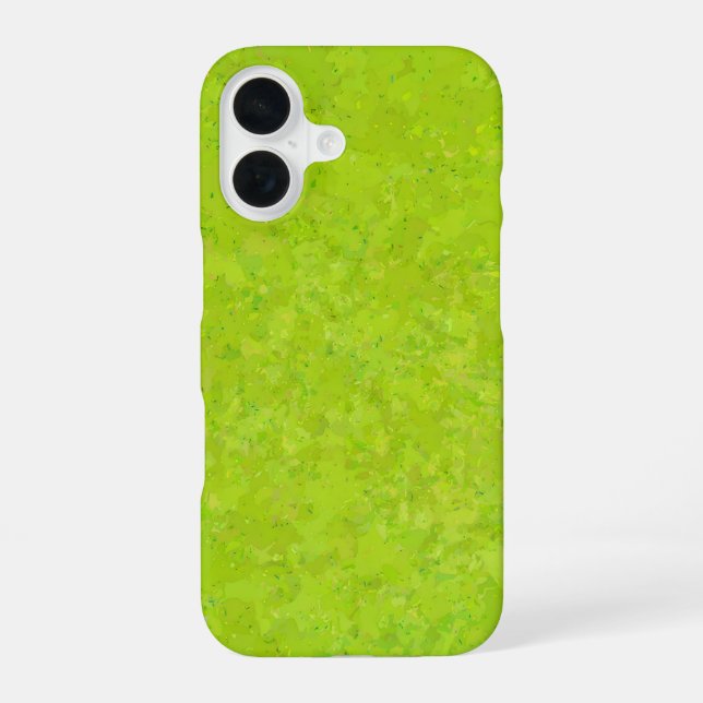 Light Green Texture Artistic iPhone 16 Case (Back)
