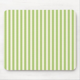  Light Green Vintage Ticking Stripe Farmhouse Mouse Mat