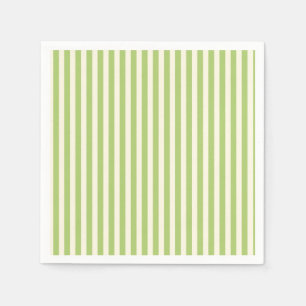 Light Green Vintage Ticking Stripe Farmhouse Napkin