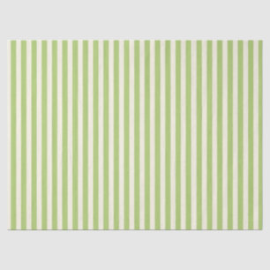 Light Green Vintage Ticking Stripe Farmhouse Tissue Paper