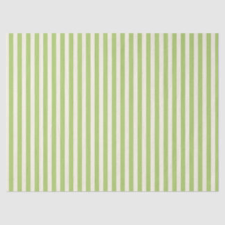  Light Green Vintage Ticking Stripe Farmhouse Tissue Paper