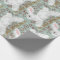 Light Green White Bunny Rabbit Christmas Gift Wrap