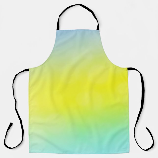 Light Green, Yellow abstract blurred background. C Apron (Front)