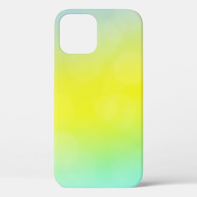 Light Green, Yellow abstract blurred background. C Case-Mate iPhone Case (Back)