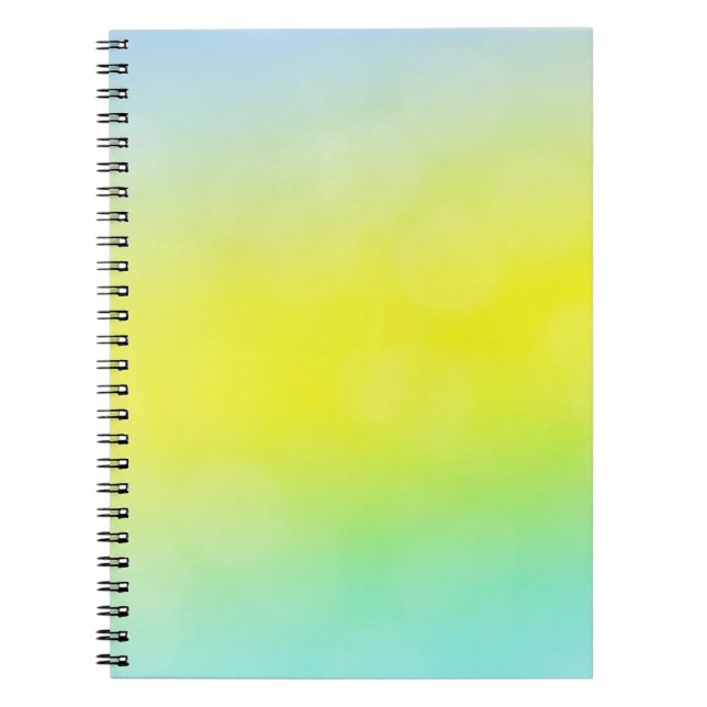 Light Green, Yellow abstract blurred background. C Notebook (Front)