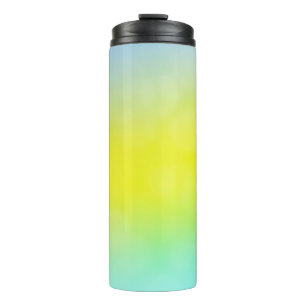 Light Green, Yellow abstract blurred background. C Thermal Tumbler