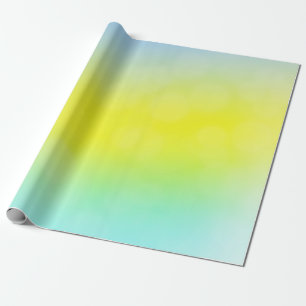 Light Green, Yellow abstract blurred background. C Wrapping Paper
