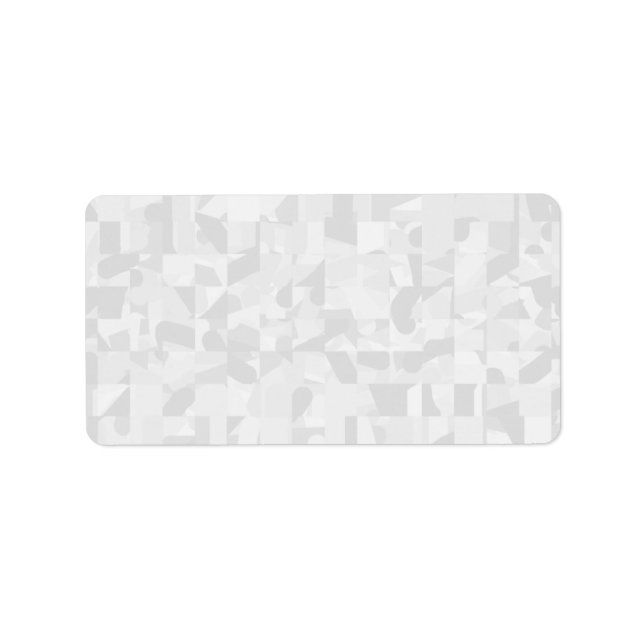Light Grey Abstract Pattern. Label (Front)