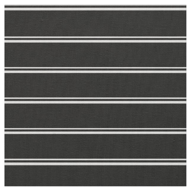 Light Grey and Black Lined Pattern Fabric (Close Up)