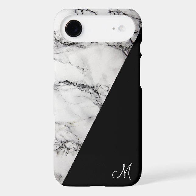 Light Grey And Black Marble Stone Texture Case-Mate iPhone Case (Back)