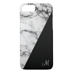 Light Grey And Black Marble Stone Texture iPhone 8/7 Case