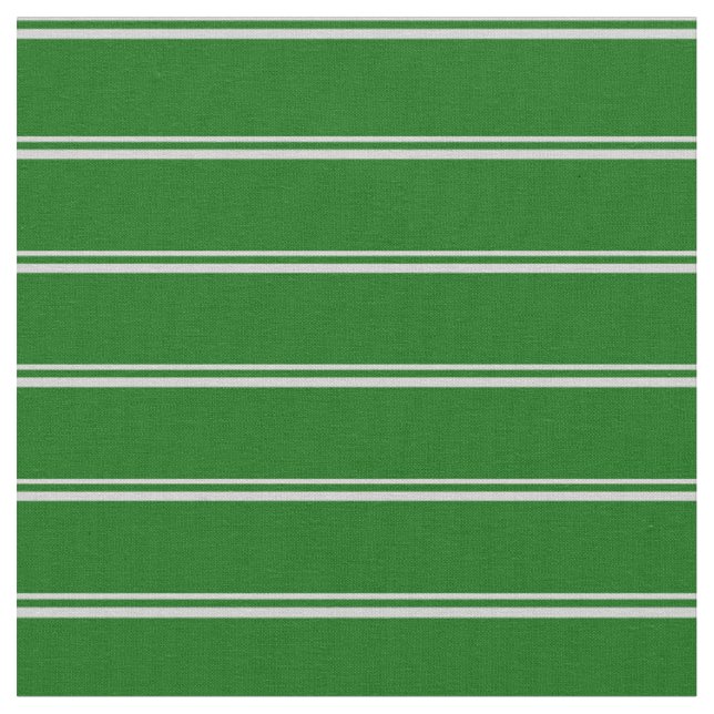 Light Grey and Dark Green Coloured Lines Fabric (Close Up)