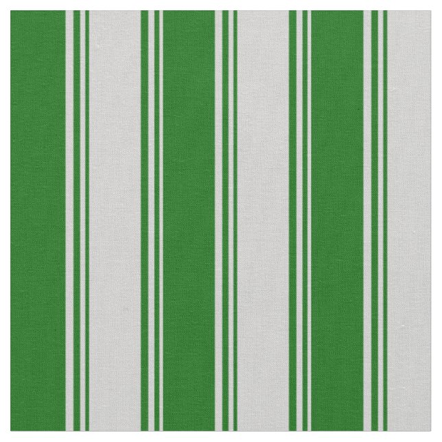 Light Grey and Dark Green Coloured Pattern Fabric (Close Up)