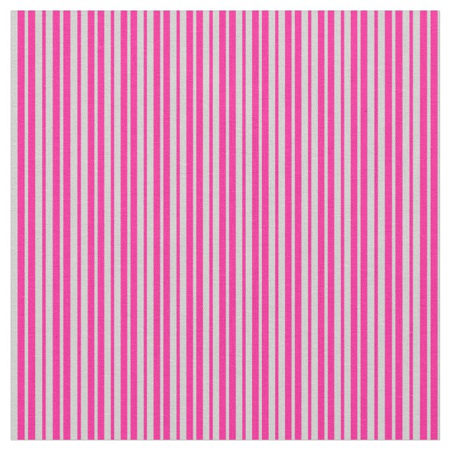 Light Grey and Deep Pink Coloured Lines Fabric (Close Up)