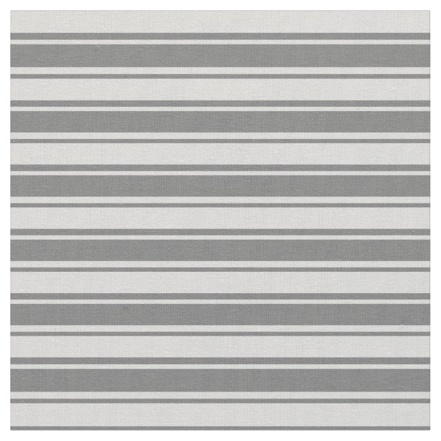 Light Grey and Dim Grey Coloured Lines Pattern Fabric (Close Up)