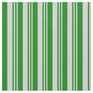 Light Grey and Green Lined Pattern Fabric