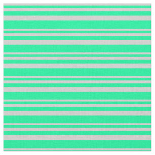 Light Grey and Green Pattern Fabric