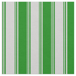 Light Grey and Green Striped/Lined Pattern Fabric