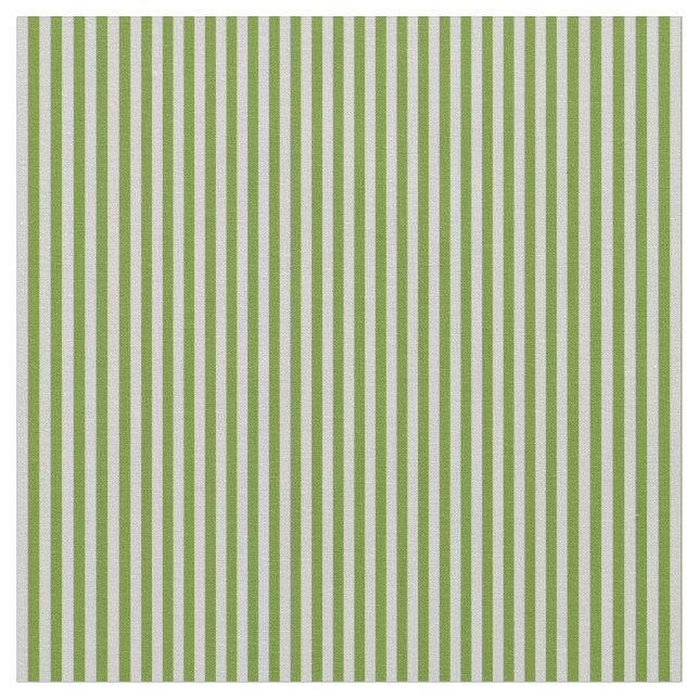 Light Grey and Green Striped Pattern Fabric (Close Up)