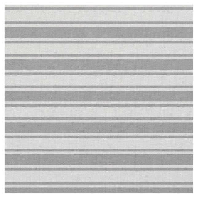 Light Grey and Grey Coloured Stripes Fabric (Close Up)
