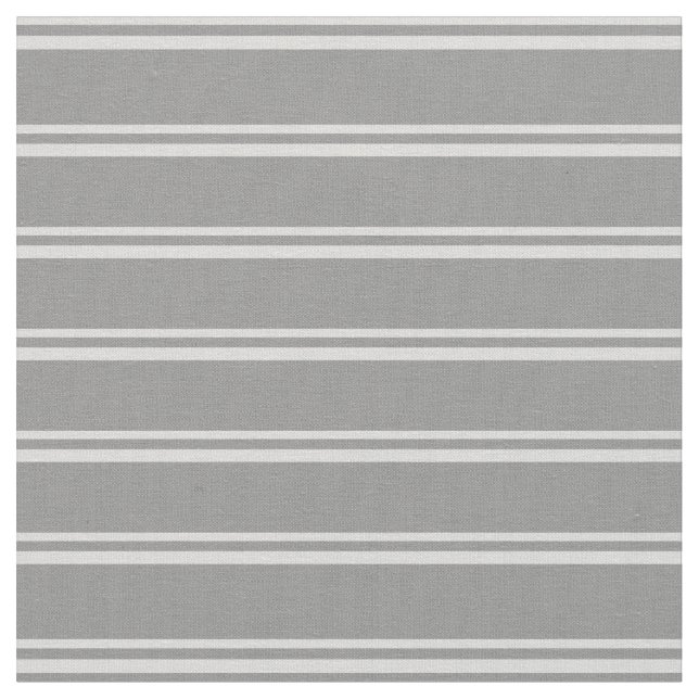 Light Grey and Grey Coloured Stripes Fabric (Close Up)