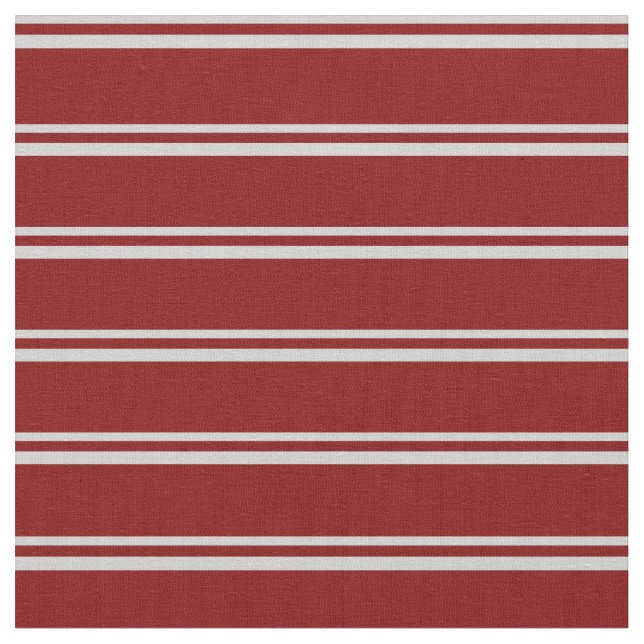 Light Grey and Maroon Coloured Lines Fabric (Close Up)